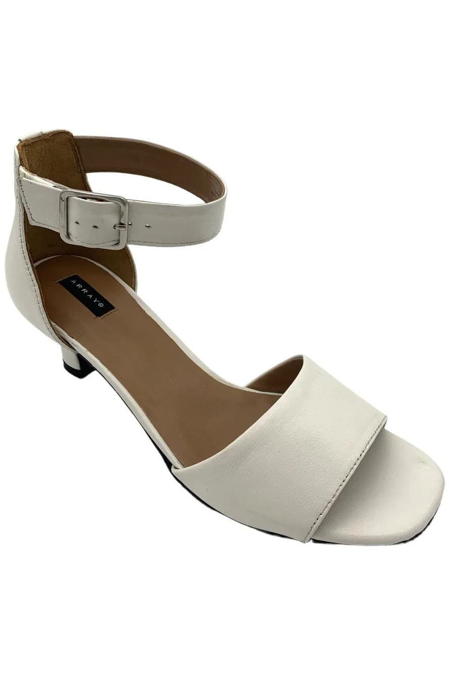 Array Women's Praise Kitten Heel White - Wide